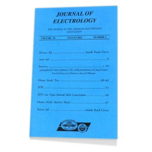 Journal of Electrology Booklet Journal of Electrology Booklet
